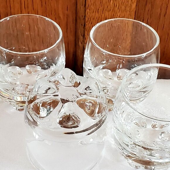 4 Bormioli Rocco Galassia Schnapps Shot Glasses 2.25" made in Italy 2 oz - Picture 5 of 10